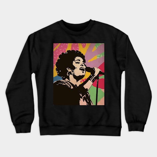 Vintage Poster - Jill Scott Style Crewneck Sweatshirt by Pickle Pickle